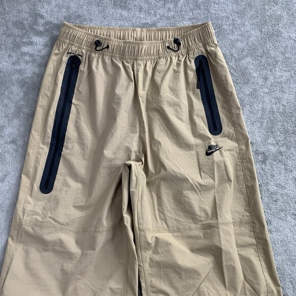 Nike Tech Woven Oversized Pants Mens Medium Beige Skate Wide Leg Stretch HM7158 - Picture 10 of 16